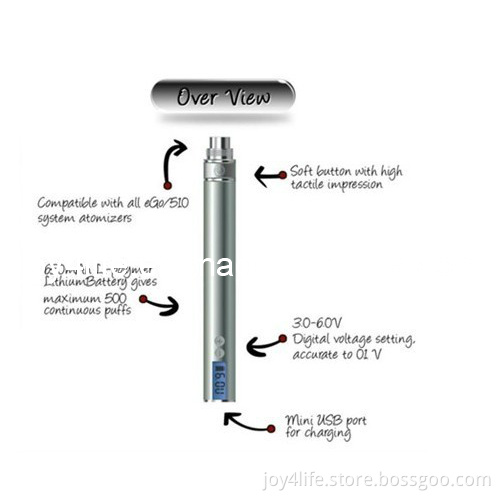 2013 Variable Voltage Electronic Cigarette EGO-V with LCD Display